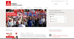 Desktop Screenshot of igmetall-homburg-saarpfalz.de